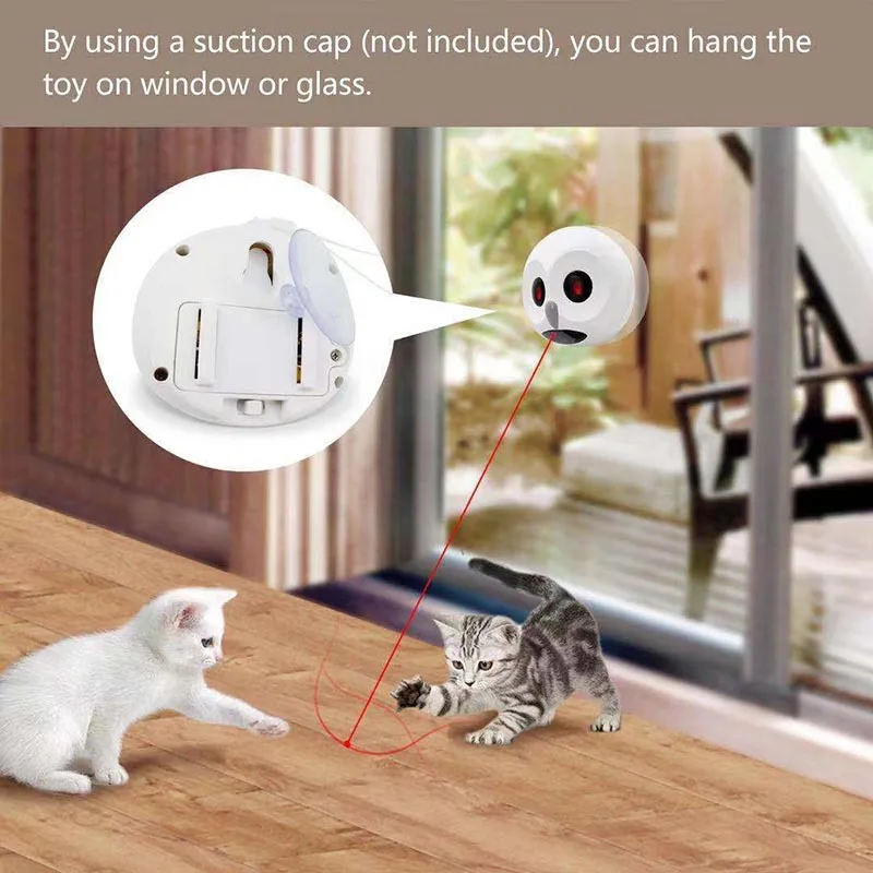 

Kitten Indoor Toy Funny Pet Toys Auto-rotating Laser Cat Toy Smart Automatic Random Rotating Interactive Battery Powered