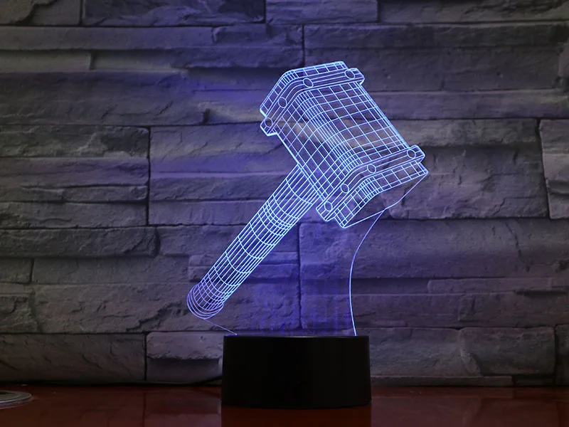 VCity чудный фильм фигурка 3D лампа Raytheon Thor Защитная Dr singular креативный ночник домашний стол рядом Декор подарки для детей