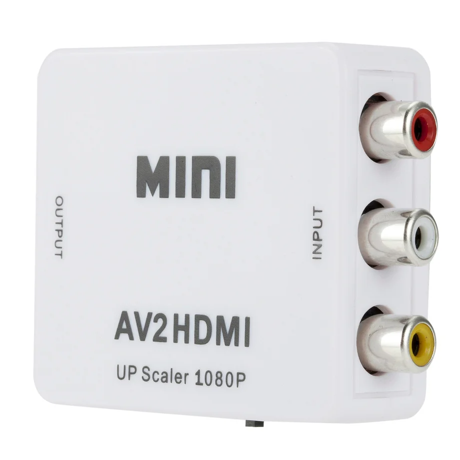 HD 1080P HDMI to AV Scaler Adapter Video Composite Converter HDMI to RCA CVSB L/R Video Mini HD2AV AV TO HDMI Converter adapter images - 6