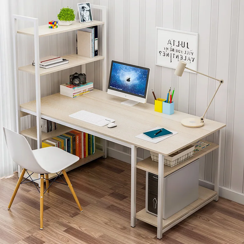 

Computer Desk Desktop Simple Home Student Single Study Desk Simple Small Desk Bookshelf Combination Table Bookshelf Desk