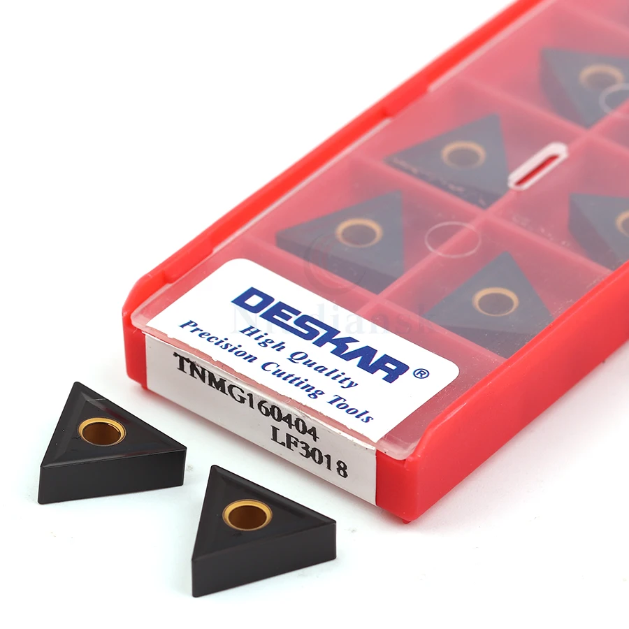 

Free shipping 10PCS TNMG160404 LF3018 TNMG160408 LF3018 High Strength Carbide CNC lathe turning inserts External turning tools