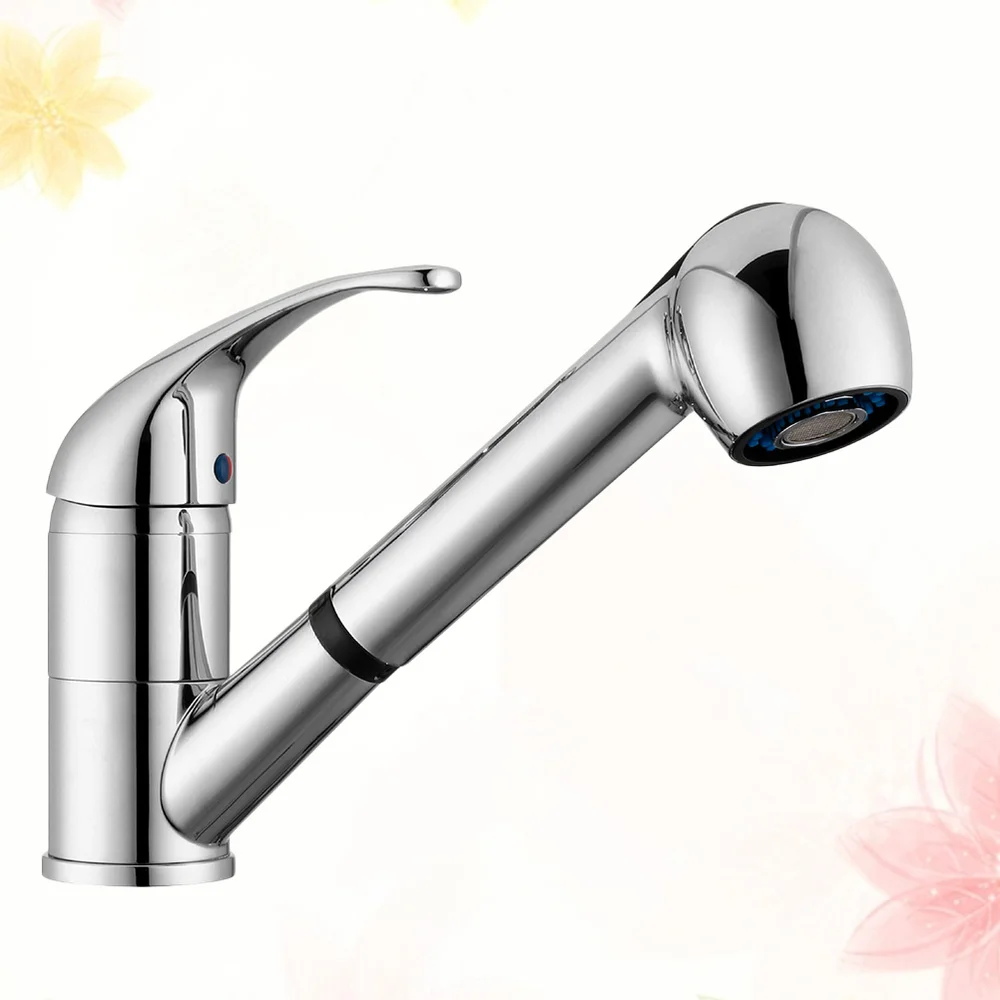 

Kitchen Zinc Alloy Sink Tap Hot and Cold Basin Home with Water Pipe