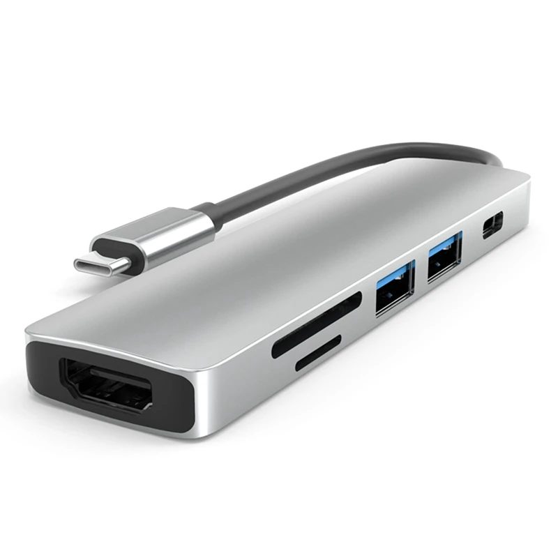 

Type-C Docking Station USB C HUB HDMI-Compatible+USB3.0+PD USB Splitter for Laptop PC