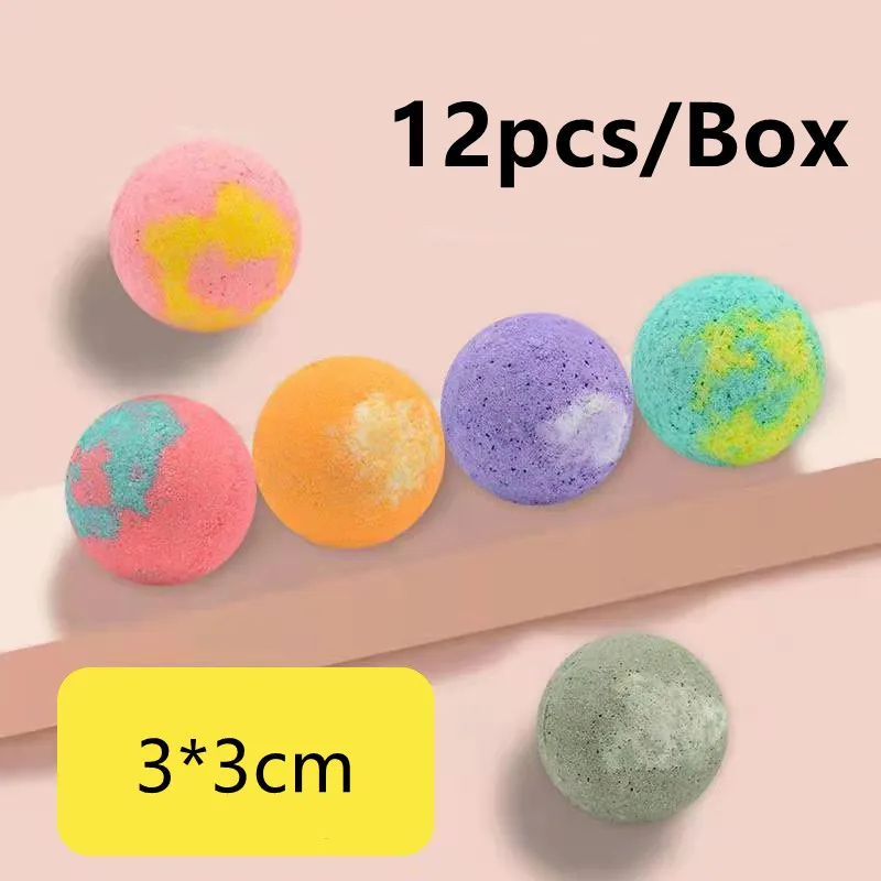 Органические мини-Бомбочки для ванны ручной работы 12 шт. спа-Бомбочки купания ног