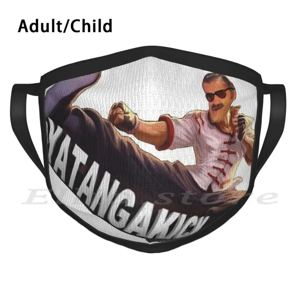 

Моющаяся противопылевая маска для шарфа с принтом Yatangakick, маска для шарфа Yatangakick Risishop Issou Yatangaki Elite Epic