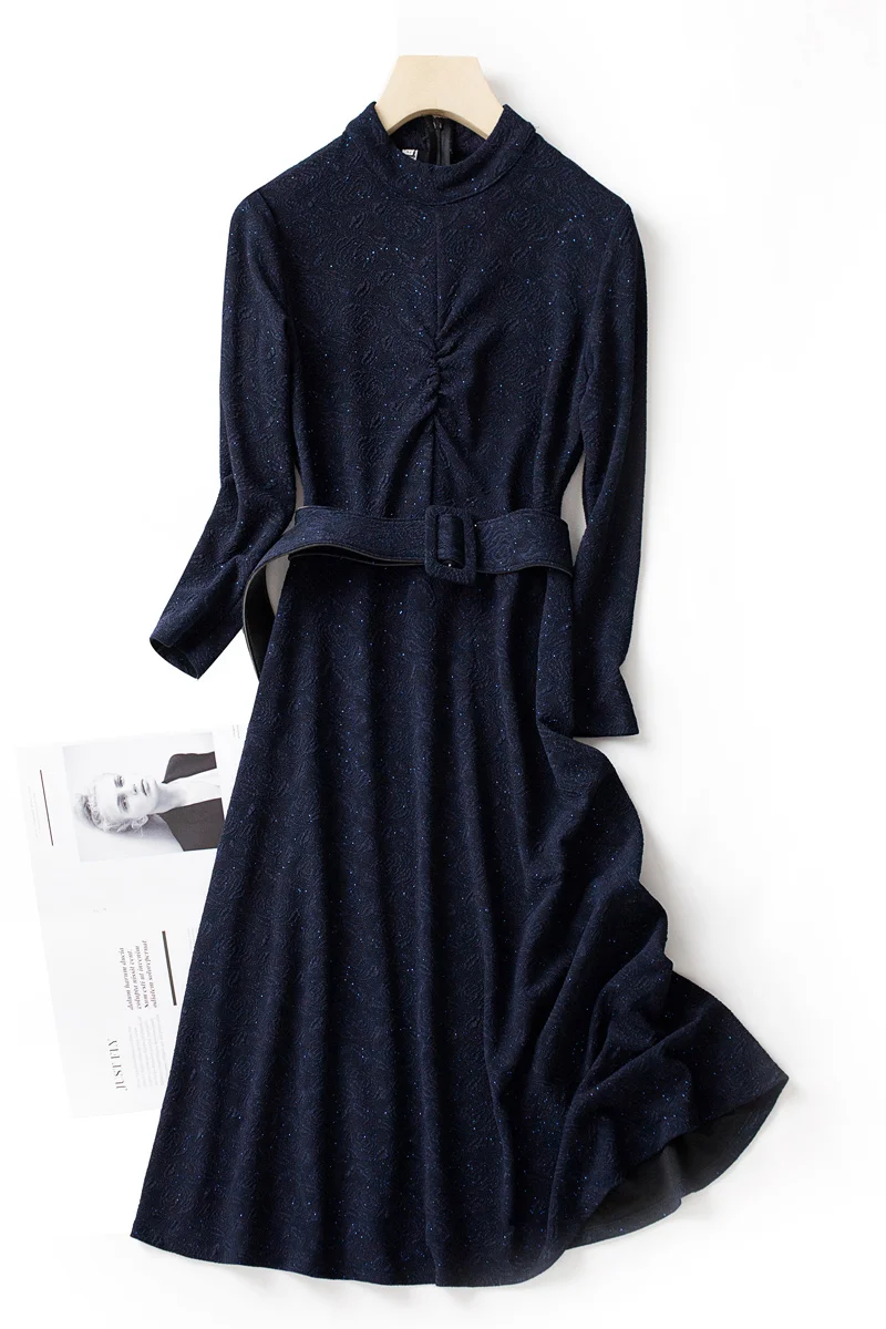 

Early Autumn Long Sleeve Dress French Fashion with Coat Skirt Temperament Light Mature Celebrity Temperament
