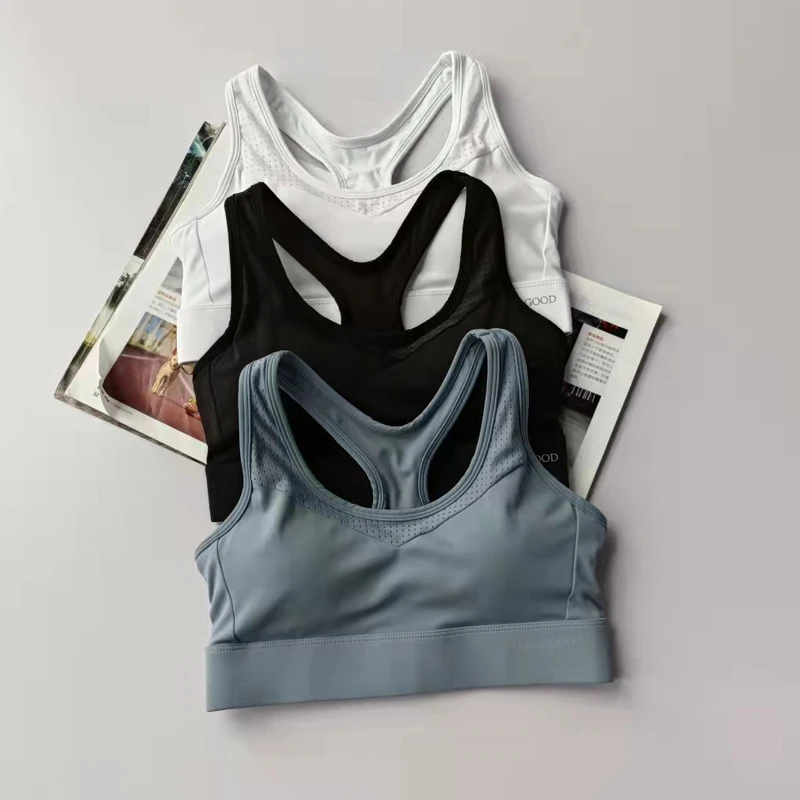 

Women Sport Yoga Bra Breathable Fitness Running Underwear Beauty Back Padded Removable Sexy Workout Vest