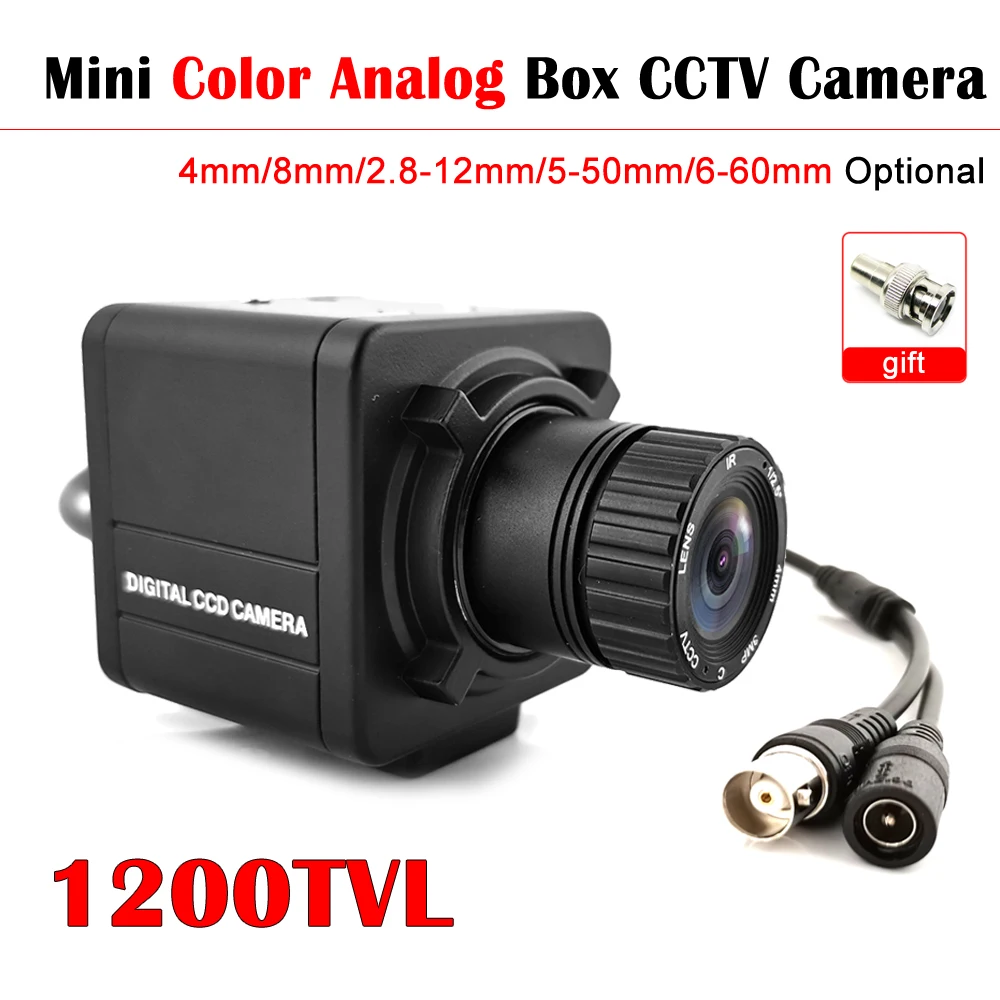 

Цветная аналоговая камера видеонаблюдения 1200TVL 700TVL, миниатюрная камера видеонаблюдения с ручным зумом, варифокальным объективом и металли...