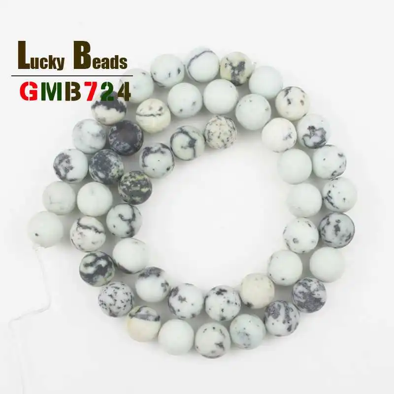 Natural Stone Beads Frosted Matte Yellow Skin Turquoises Round For Jewelry Making DIY Earring Bracelet Accessories 15'' | Украшения