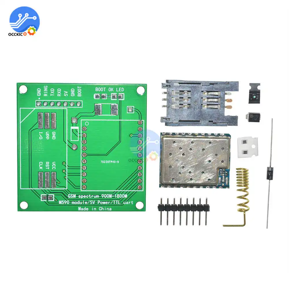 M590E GSM GPRS модуль 900m 1800m sms сообщение Diy наборы M590 ЦП MCU тест|test|testing cputest kit |