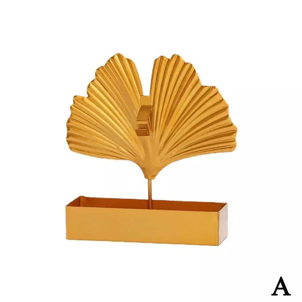 

Creative Ginkgo Leaf Shape Mosquito Coil Holder Wrought Decorative Ornaments Ginkgo Leaf Hanging Iron Shelf X2L7