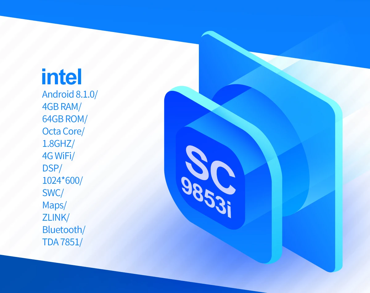 Радуясь " HD 1 din автомагнитола playe Android 8,1 Универсальный Восьмиядерный встроенный DSP и 4G модуль SWC/быстрая загрузка/сплит-экран Авторадио BT
