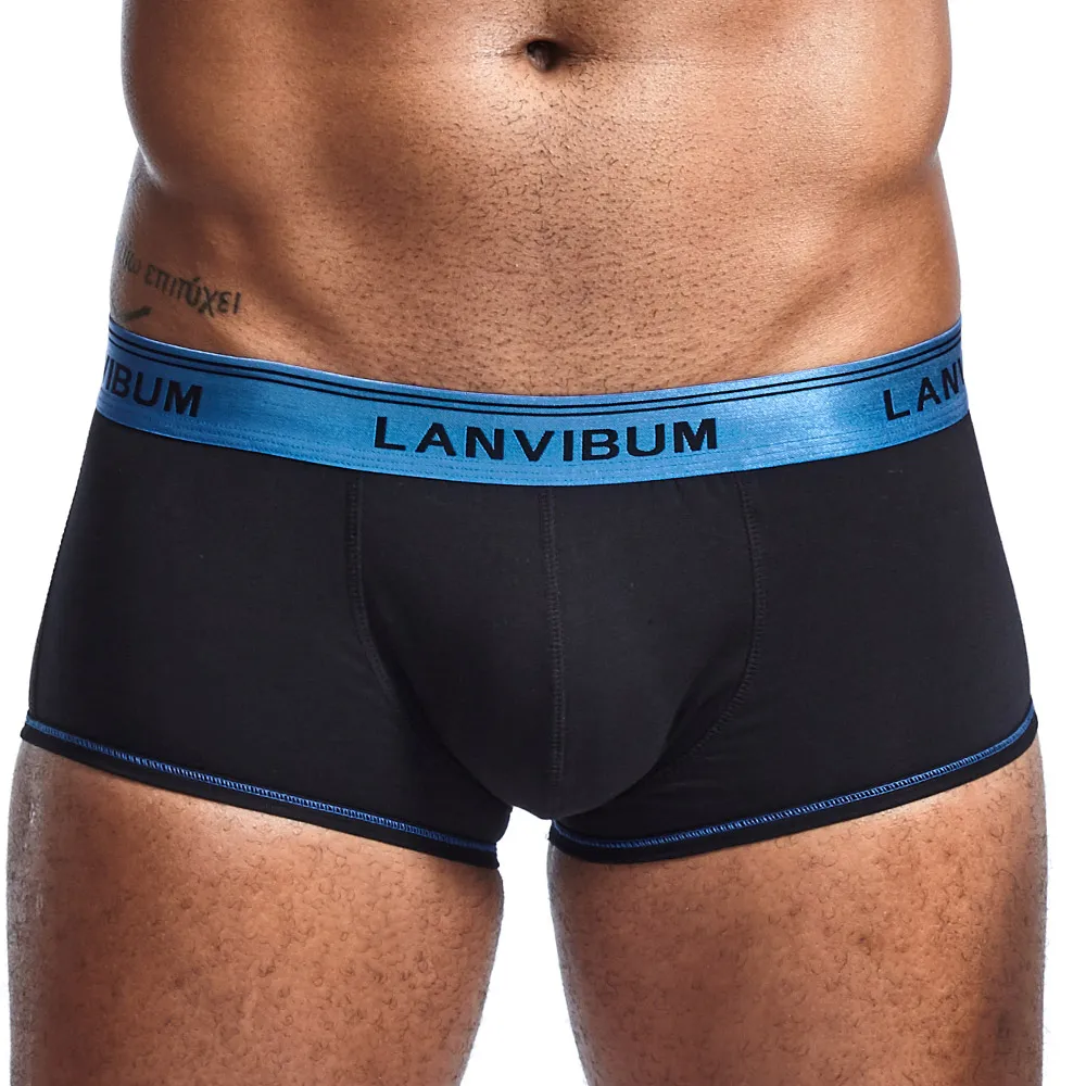 LANVIBUM Мужское нижнее белье мужское трусы мужские удобные Шорты пикантные fit для
