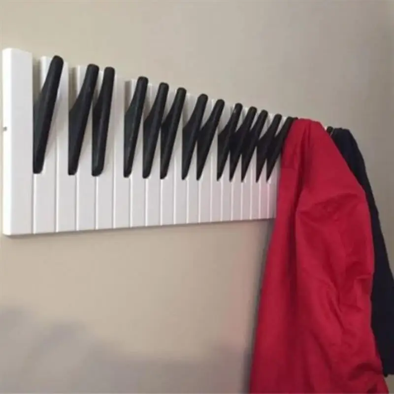 

Пианино деревянные стеллажи для выставки товаров клавиши пианино настенная вешалка-крючок для пальто отделки стен шляпа стеллаж для хране...