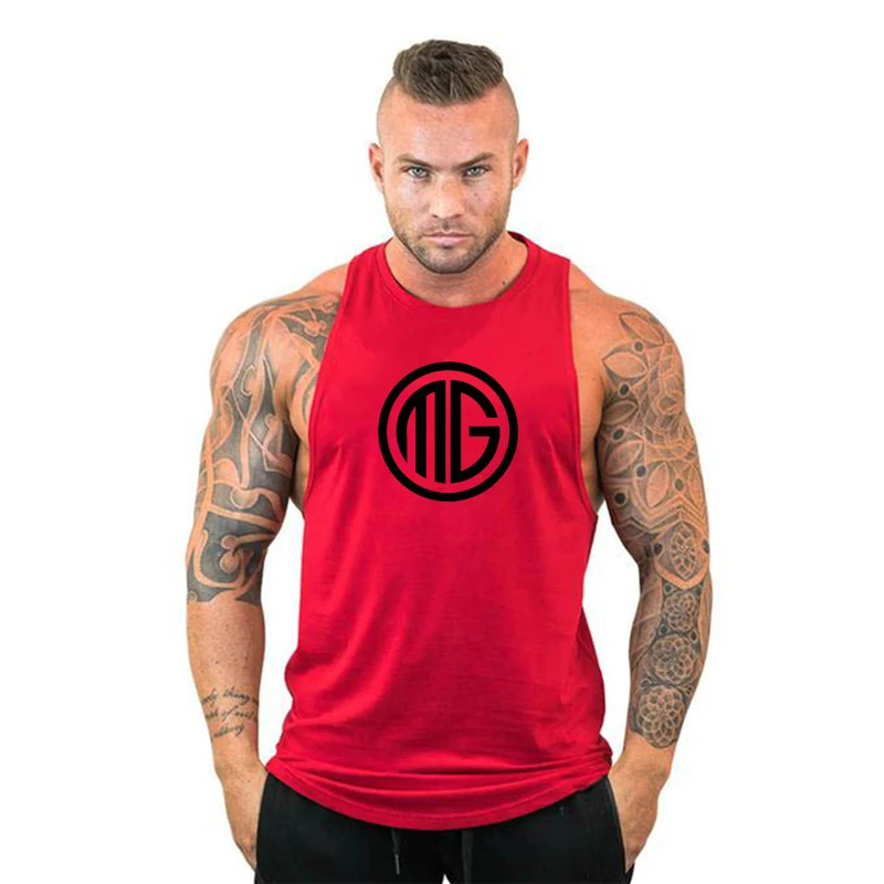 Muscleguys хлопковые майки для спортзала мужские без рукавов Мужская одежда