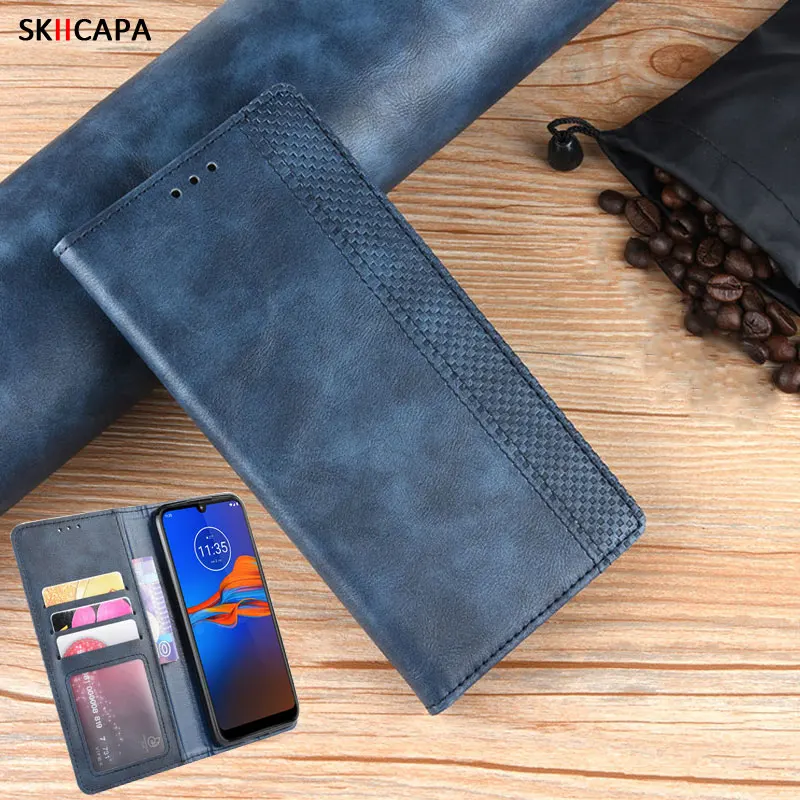 Кожаный чехол кошелек для Motorola Moto E6 Plus книжка One Vision P40 Play Z4 G7 Power Book Стильный
