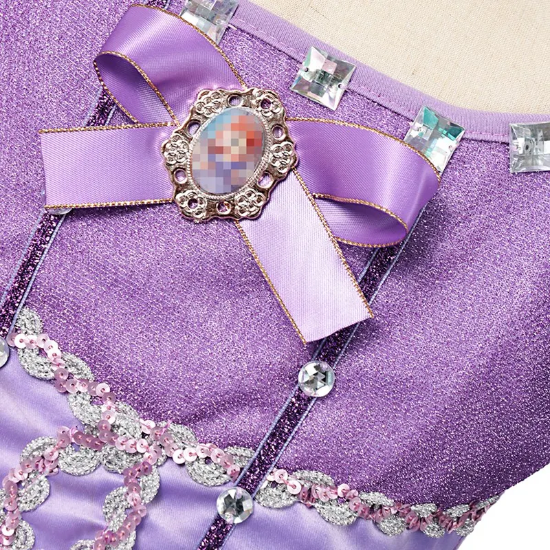 

Girls Sofia Princess Dress up Kids Cosplay Costume Children Halloween Party Dresses Fantasy Christmas Clothing