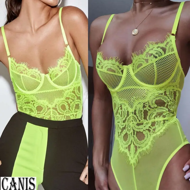 Женское сексуальное нижнее белье эротический корсет кружевная сетчатая Ночная