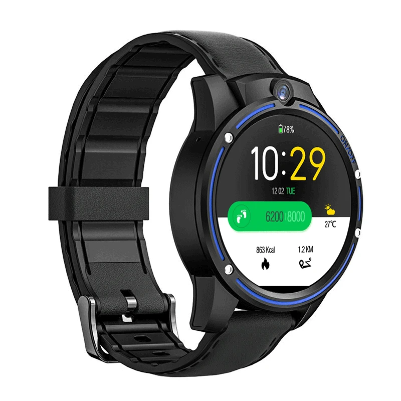 KOSPET Vision Smartwatch 4G Смарт часы для телефона gps + ГЛОНАСС мужчин двойная камера