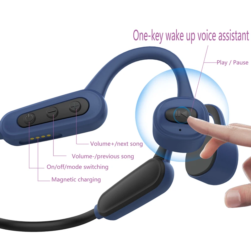 bluetooth 5 0 headset swimming 16g ram mp3 bone conduction sports headphone ipx8 water proof wireless earphone for all phones k8 free global shipping