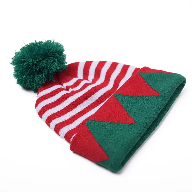 Мужская Рождественская шапка вязаная для женщин шапочки улицы фестиваля