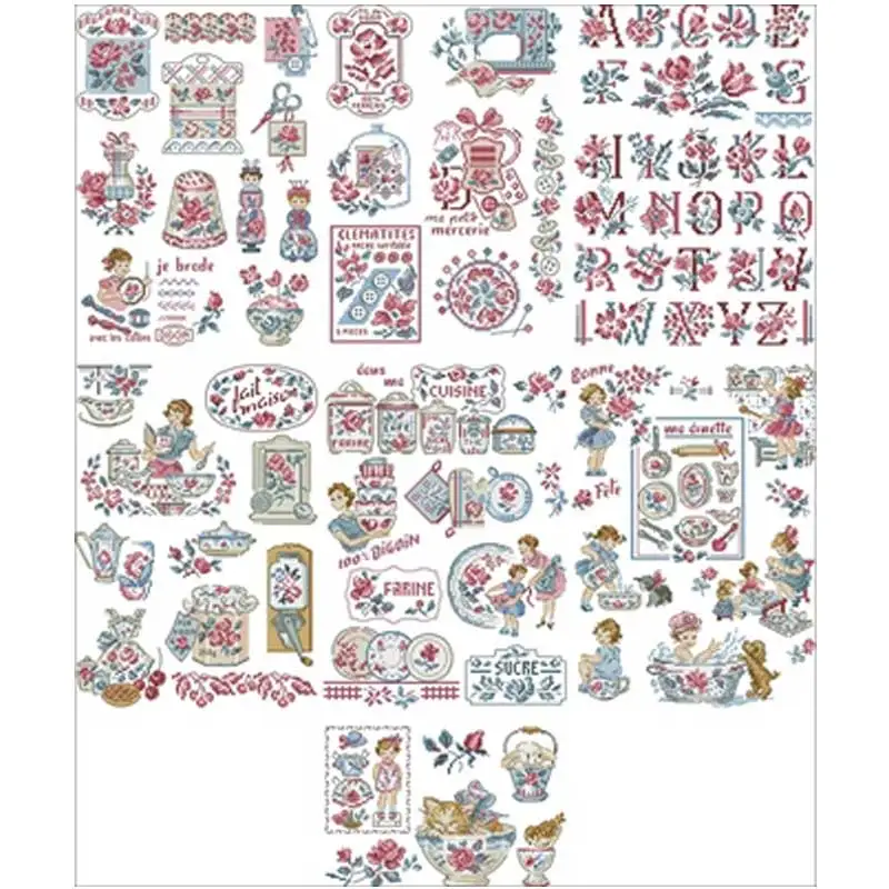 

Woman great story patterns Counted Cross Stitch 11CT 14CT 18CT DIY Cross Stitch Kits Embroidery Needlework Sets home decor