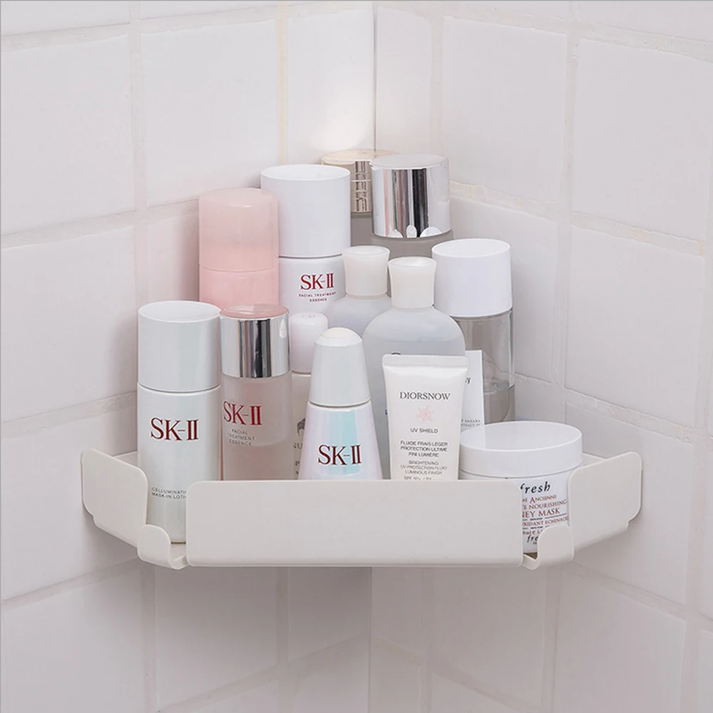 Полка для ванной клейкая полка хранения угловой держатель душа гелевая корзина