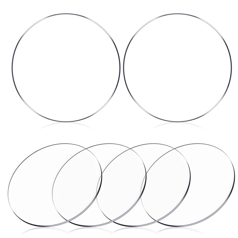 

Круглые прозрачные акриловые диски 6 шт., 8 дюймов, толстые круглые листы, пластины, панель, толщина 0,12 дюйма для поделок «сделай сам»