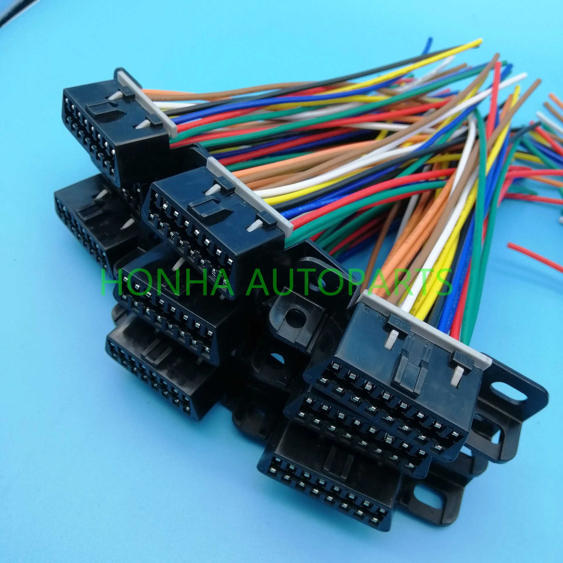 Бесплатная доставка 16 контактный разъем obd2 OBD2 женский OBD 2 проводные розетки