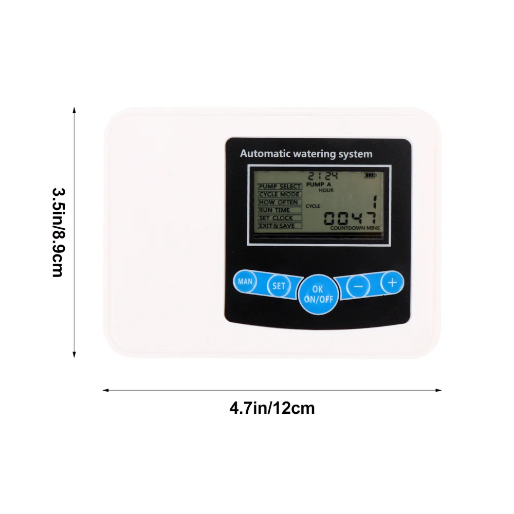 

1 Set Double Pump Watering Timer Garden Irrigation Controller Watering Device