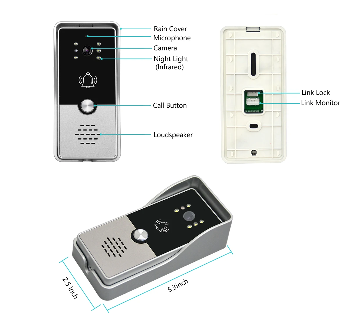 wired video intercom system video entry doorphone door camera video doorbell door phone kits for home villa apartment free global shipping