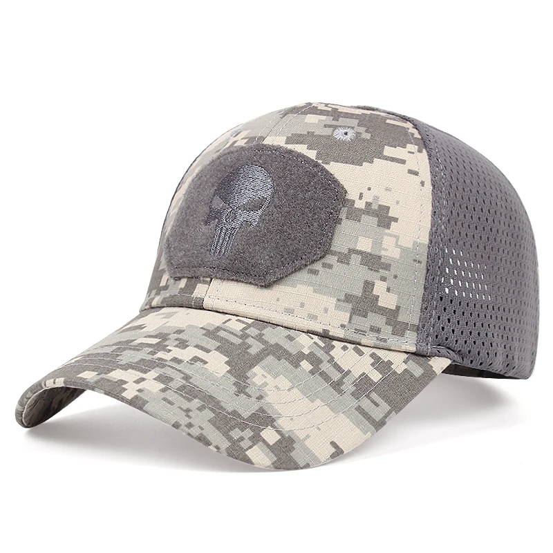 

2021 New Men's Outdoor Sports Hat Ladies Baseball Cap Adjustable Mesh Cap Breathable Fashionable Dad Hat