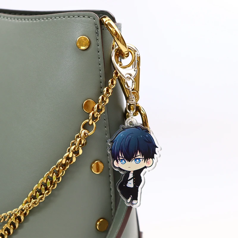 Брелки для ключей с акриловыми мотивами аниме держатель в мультяшном стиле