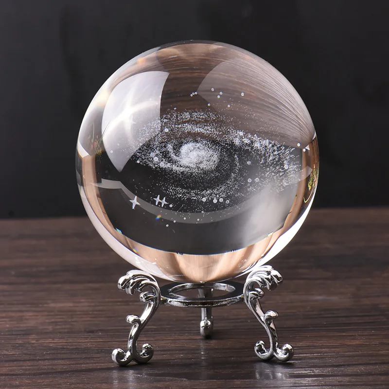 Астрономический 3D шарик с солнечной системой Планетарная модель кристаллами