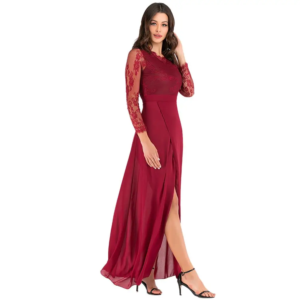 Женское элегантное платье для свадебной вечеринки сексуальное кружевное с