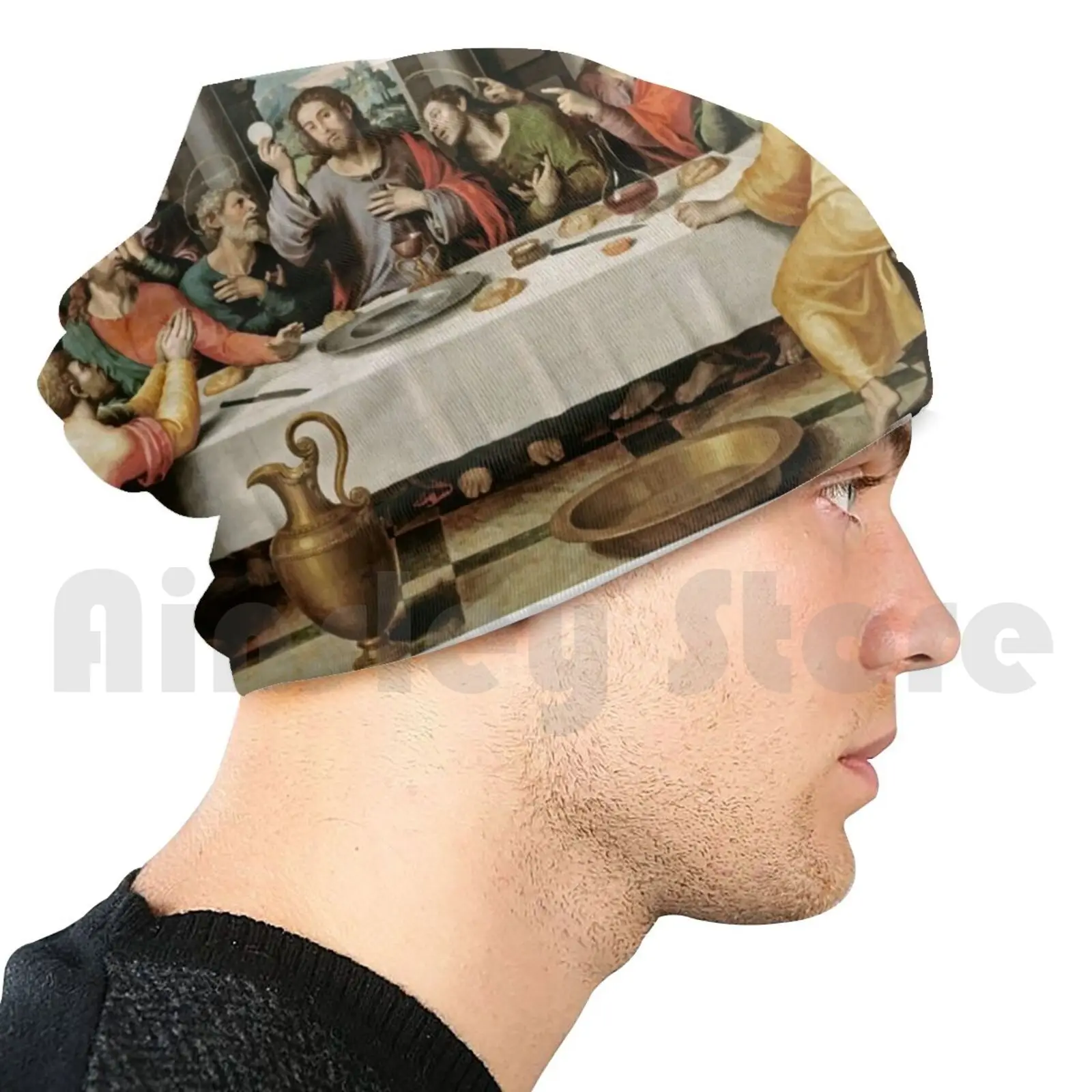 

Шапочки с изображением последнего ужина, пуловер, шапка, удобная, Последний Ужин, Мэтью, Марк, Люк, Джон, ученики, винная кровь