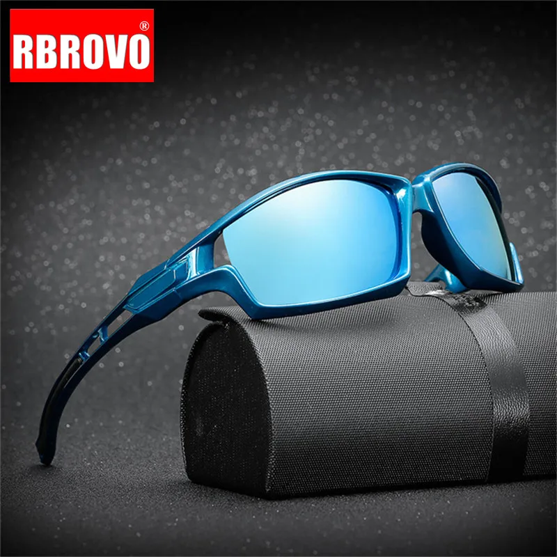 Мужские поляризационные очки RBROVO брендовые солнцезащитные для улицы вечерние