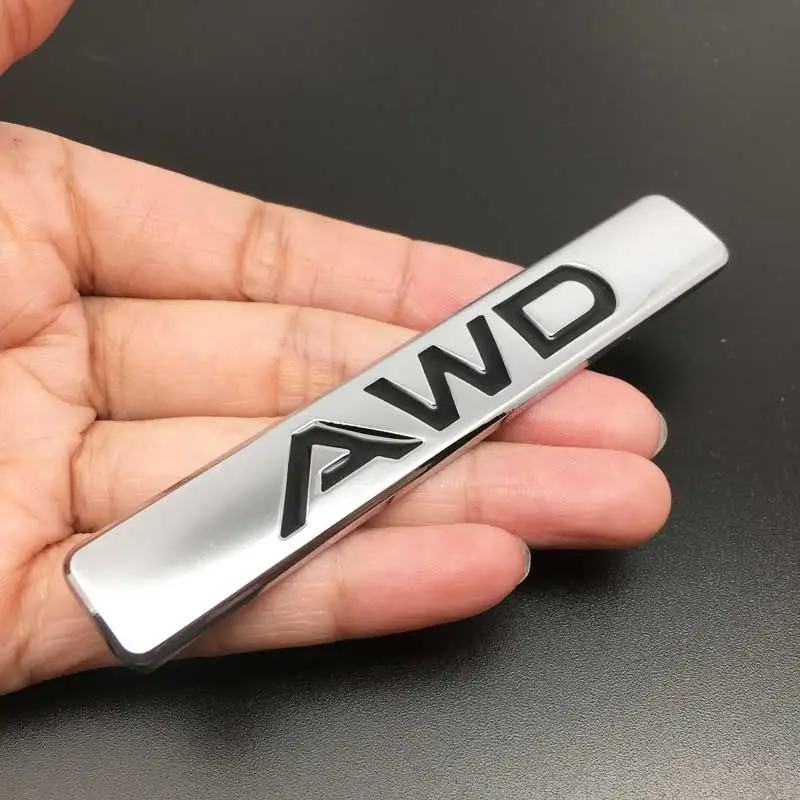 Металлическая 3d-наклейка AWD, эмблема кузова БАГАЖНИКА АВТОМОБИЛЯ, Наклейка для Toyota Impreza Subaru Honda SUV Off Road SUV V6, Стайлинг автомобиля