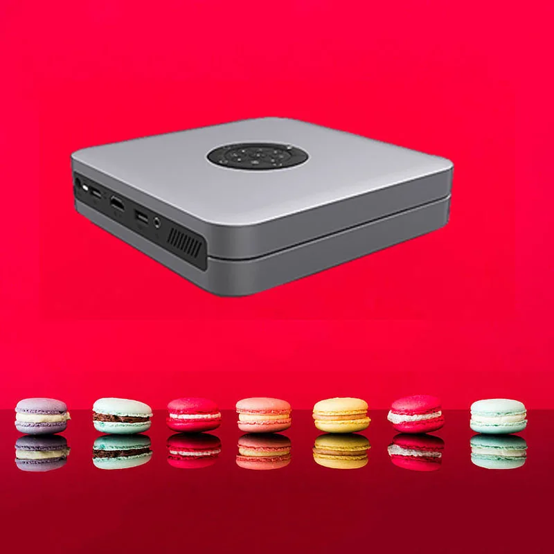 smart dlp projector mobile phone with sync screen 3d small wifi home office teaching high definition projector dlp008 free global shipping