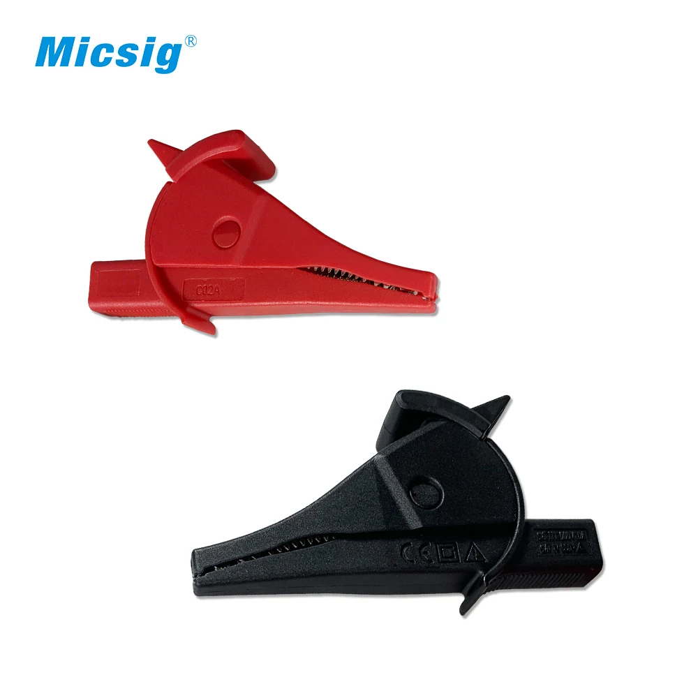 Micsig Pure Copper High Current 32A / 1KV Fully Insulated Alligator Clip 4mm Jac | Инструменты
