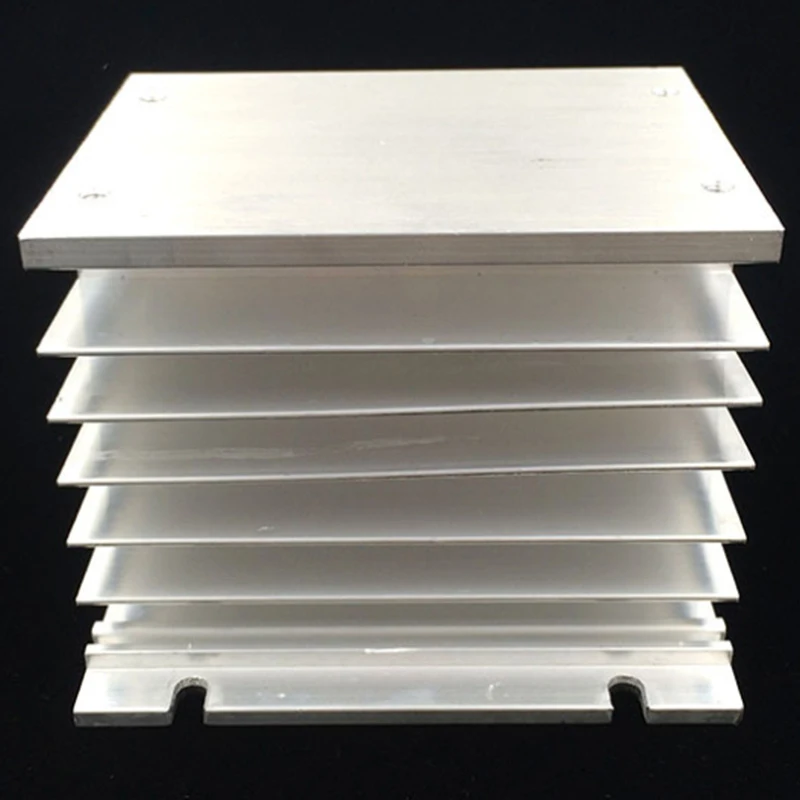3 фазы теплоотвод 80X110X100mm для SSR твердотельные реле Алюминий радиатора|Детали