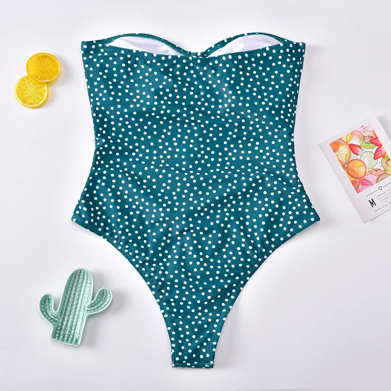 Купальник в горошек 2020 женский купальник бикини с высокой посадкой Женский