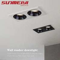 new anti glare recessed led downlight 7w 12w 14w 24w embedded spot light led decoration ceiling lamp
