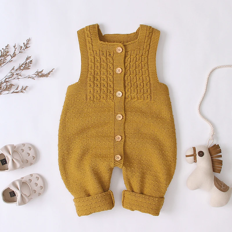 Детские комбинезоны Осень Рукава без рукавов новорожденных девочек комбинезоны на вырост одежды из трикотажа для детей игровые костюмы мягкие малышей мальчиков.