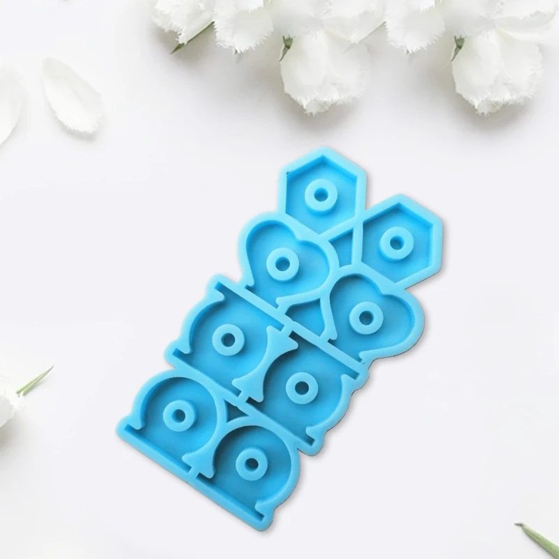 

2Pcs Shiny DIY Handmade Epoxy Resin Mold Straws Topper Casting Silicone Mould 85LF
