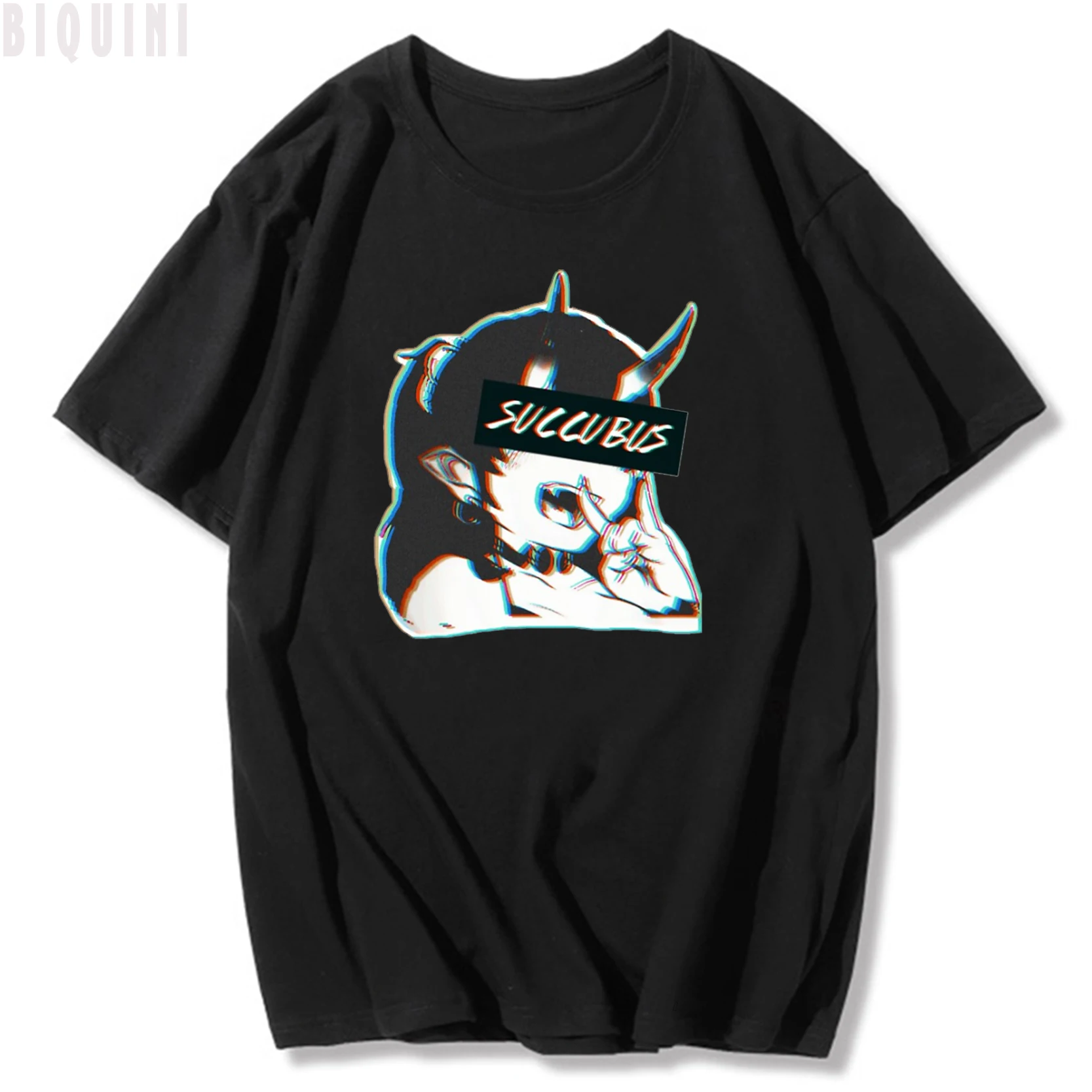 Футболка женская летняя в стиле аниме 2021 хлопок с принтом | Женская одежда