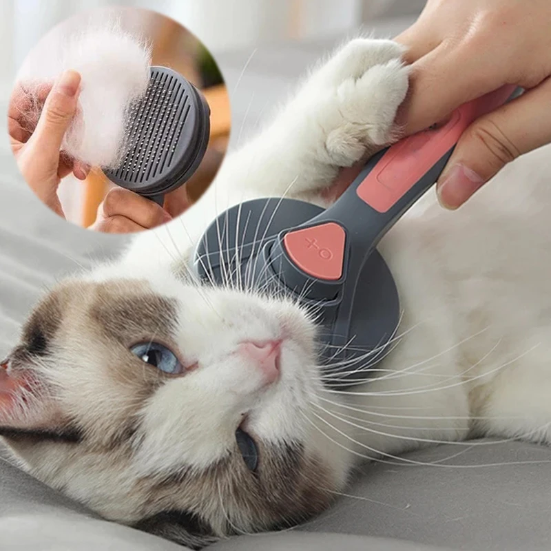 

Cat Hair Brush Cat Dog Grooming Comb Pet Hair Massage Combs Self Cleaning Shedding Brush for Cleaning and Beauty Products