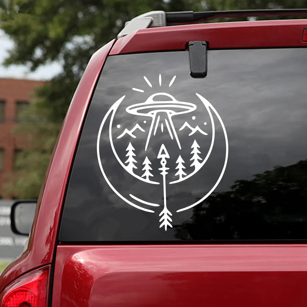 Забавный НЛО Авто стикер персонализированные