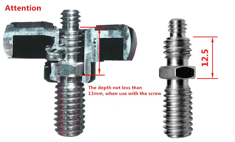 50PCS Tripod Center Screw Male 1/4 to 3/8 Converter Adapter for Photo Clam Benro SIRUI TRIOPO DIAT and Monopod | Электроника