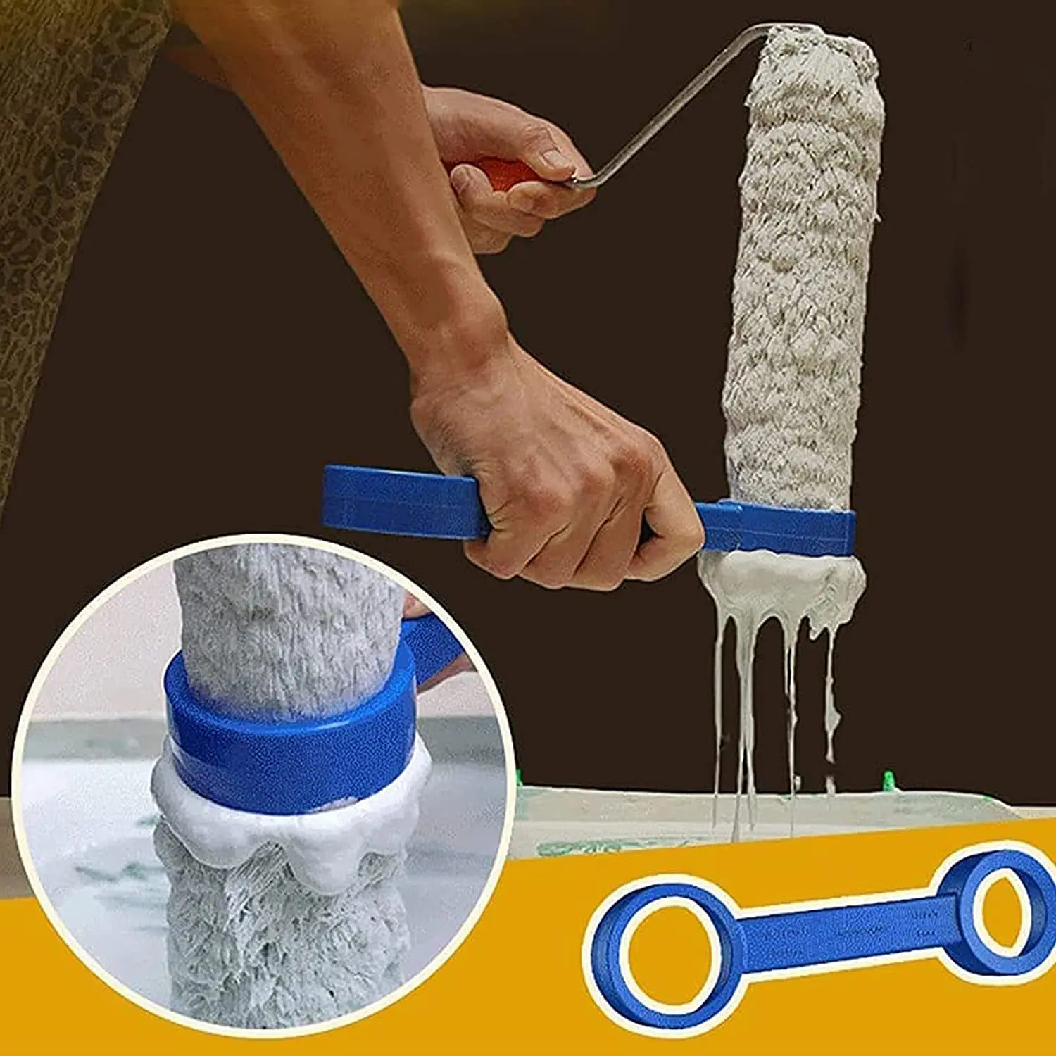 1PC Upgraded Paint Roller Cleaner Super Easy Clean Tools Saver Spinner Brush for Cleaning Sleeve | Инструменты